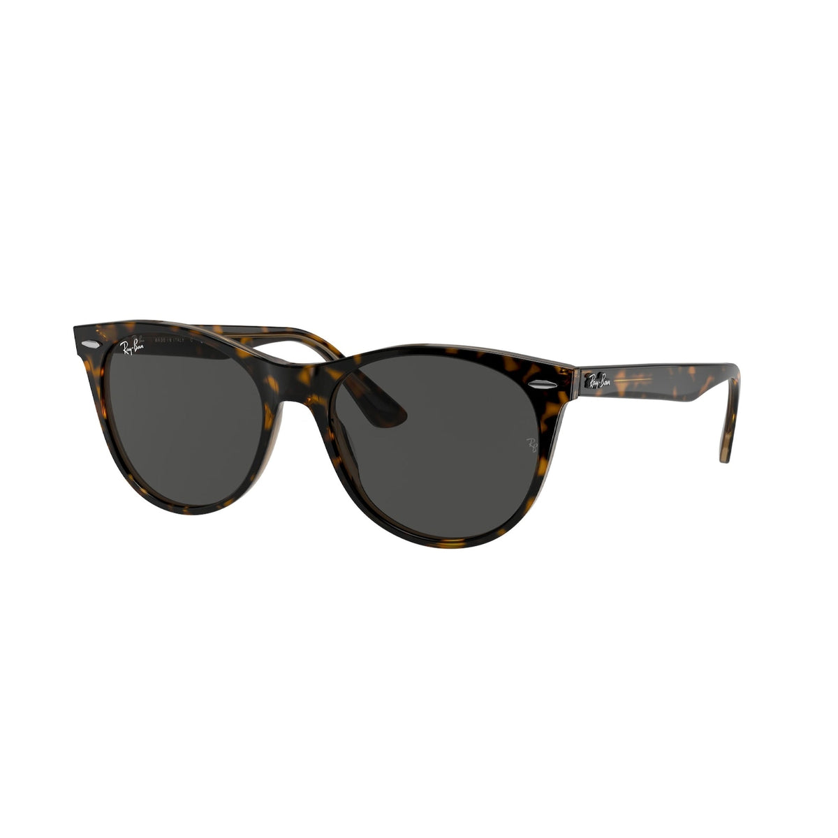 Ray-Ban Unisex Sunglasses Wayfarer II Havana Dark Grey Plastic Plastic  0RB2185 1292B1 55