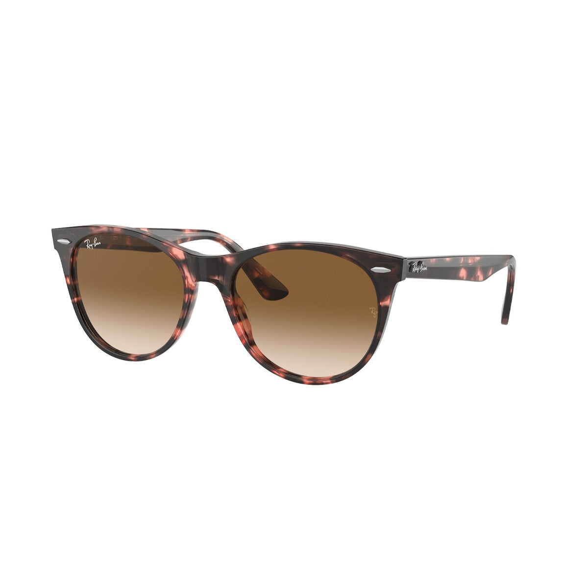 Ray-Ban Unisex Sunglasses Wayfarer II Havana Clear Gradient Brown Plastic Plastic  0RB2185 133451 55