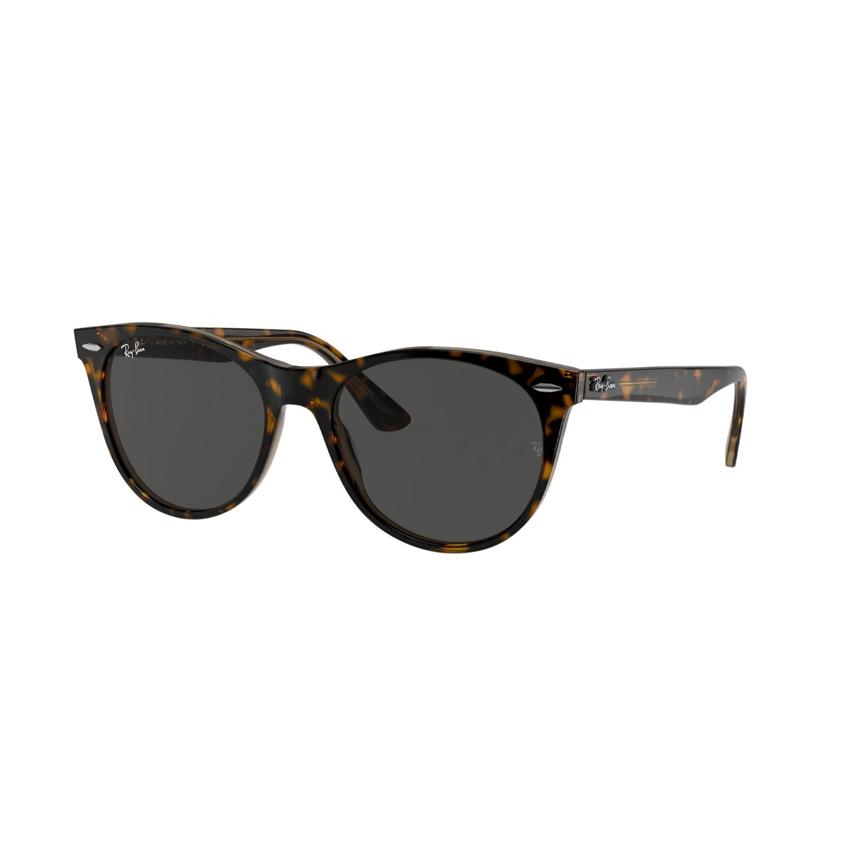 Ray-Ban Unisex Sunglasses Wayfarer II Havana Dark Grey Plastic Plastic  0RB2185F 1292B1 55