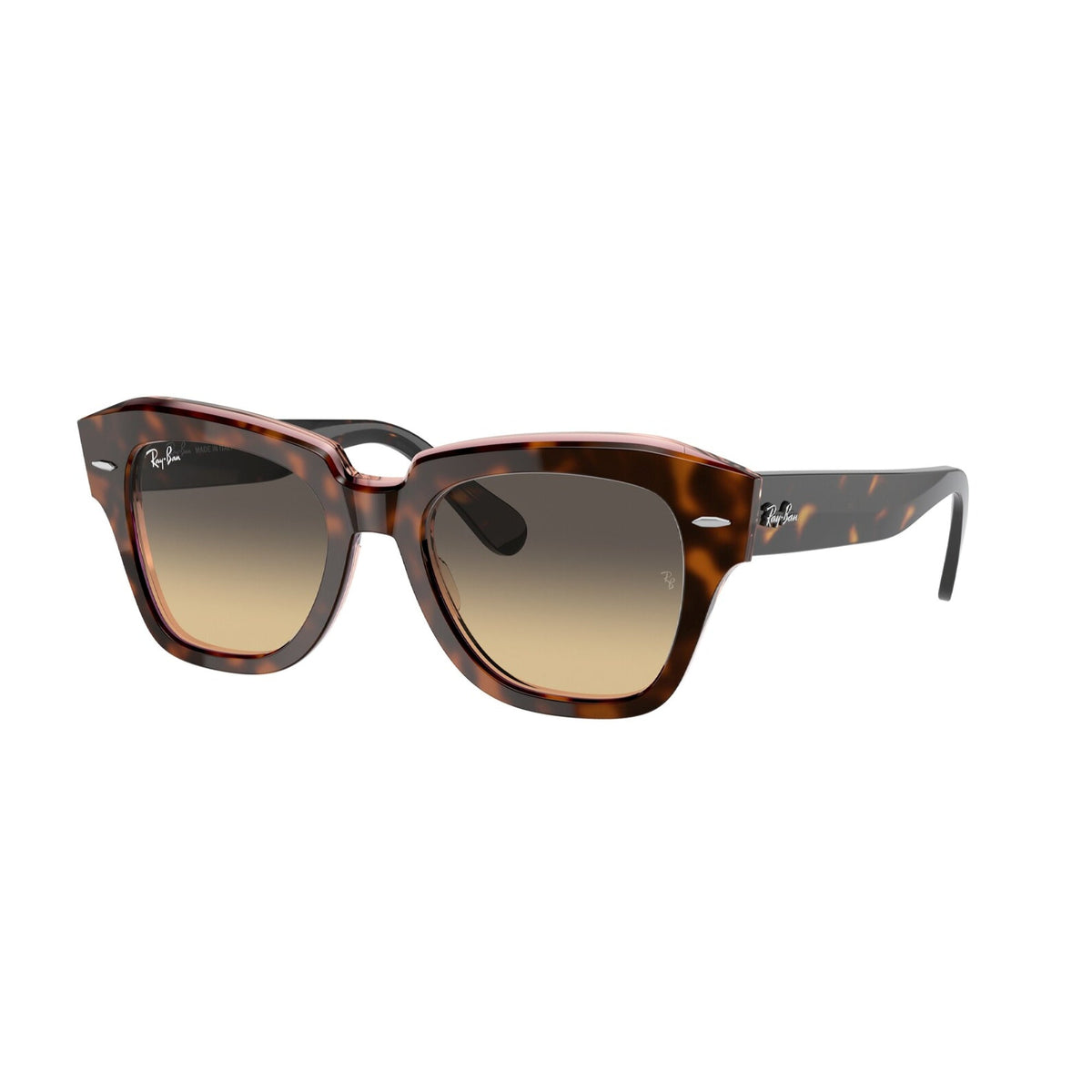 Ray-Ban Unisex Sunglasses State Street Havana Brown Vintage Plastic Plastic  0RB2186 1324BG 52