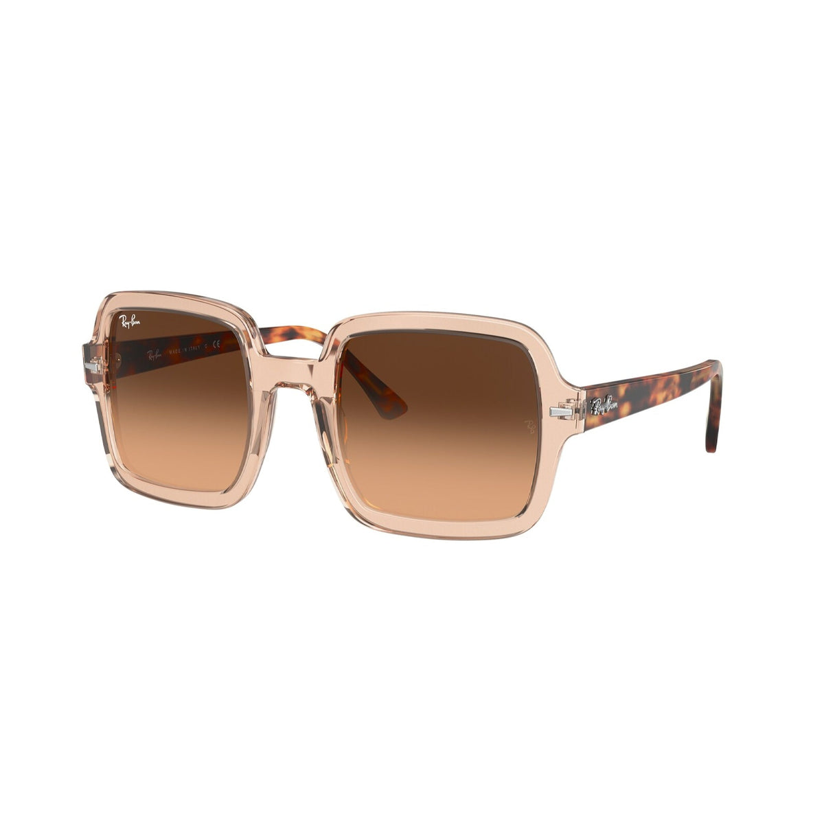 Ray-Ban Women's Sunglasses  Light Brown Light Brown Gradient Black Plastic Plastic  0RB2188 130143 53