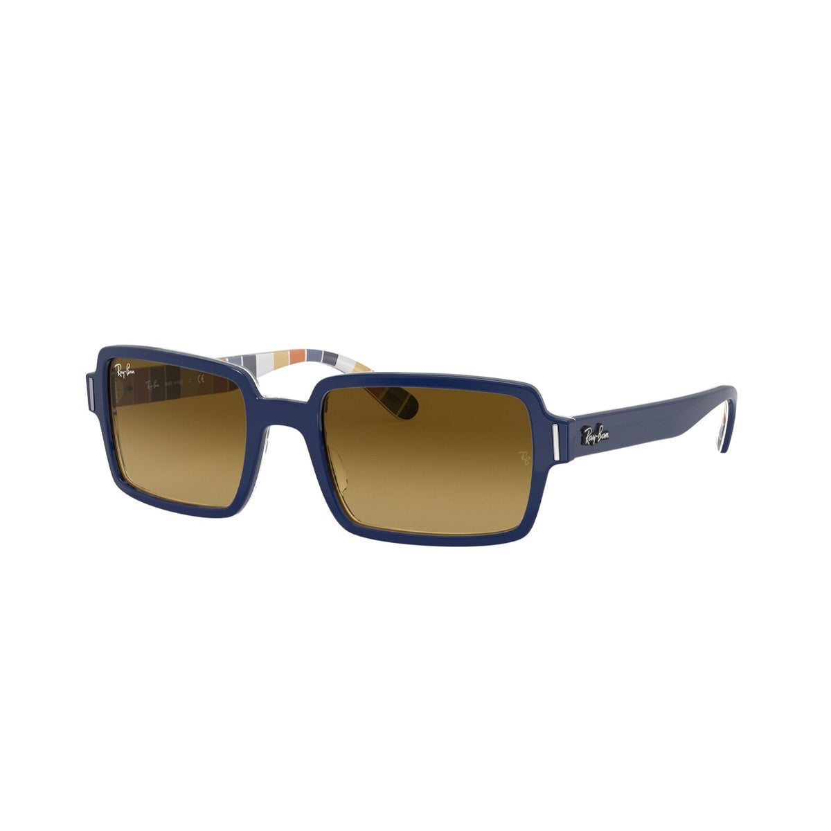 Ray-Ban Unisex Sunglasses Benji Blue Brown Gradient Dark Brown Plastic Plastic  0RB2189 132085 52