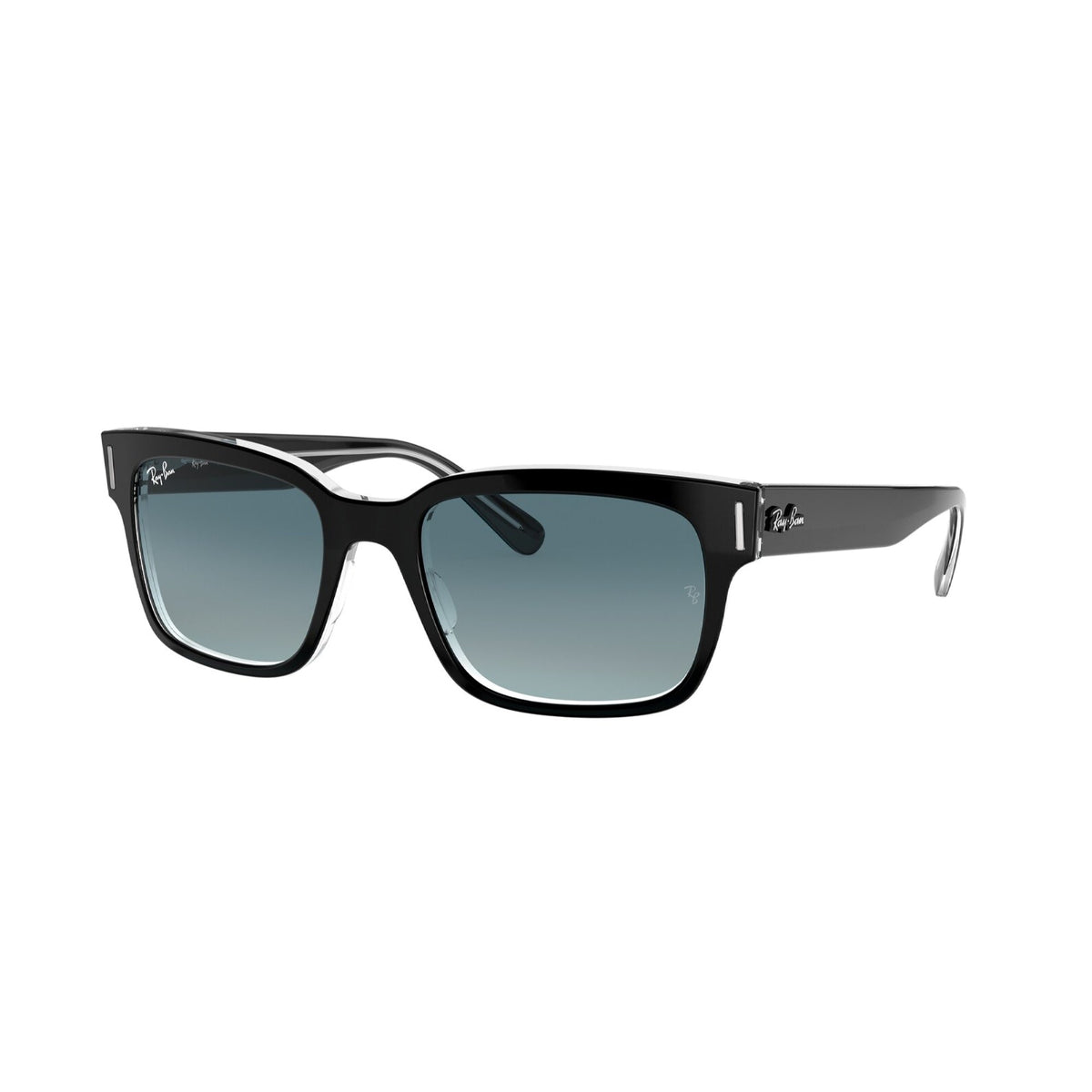 Ray-Ban Men&#39;s Sunglasses Jeffrey Black Blue Gradient Grey Plastic Plastic  0RB2190 12943M 53