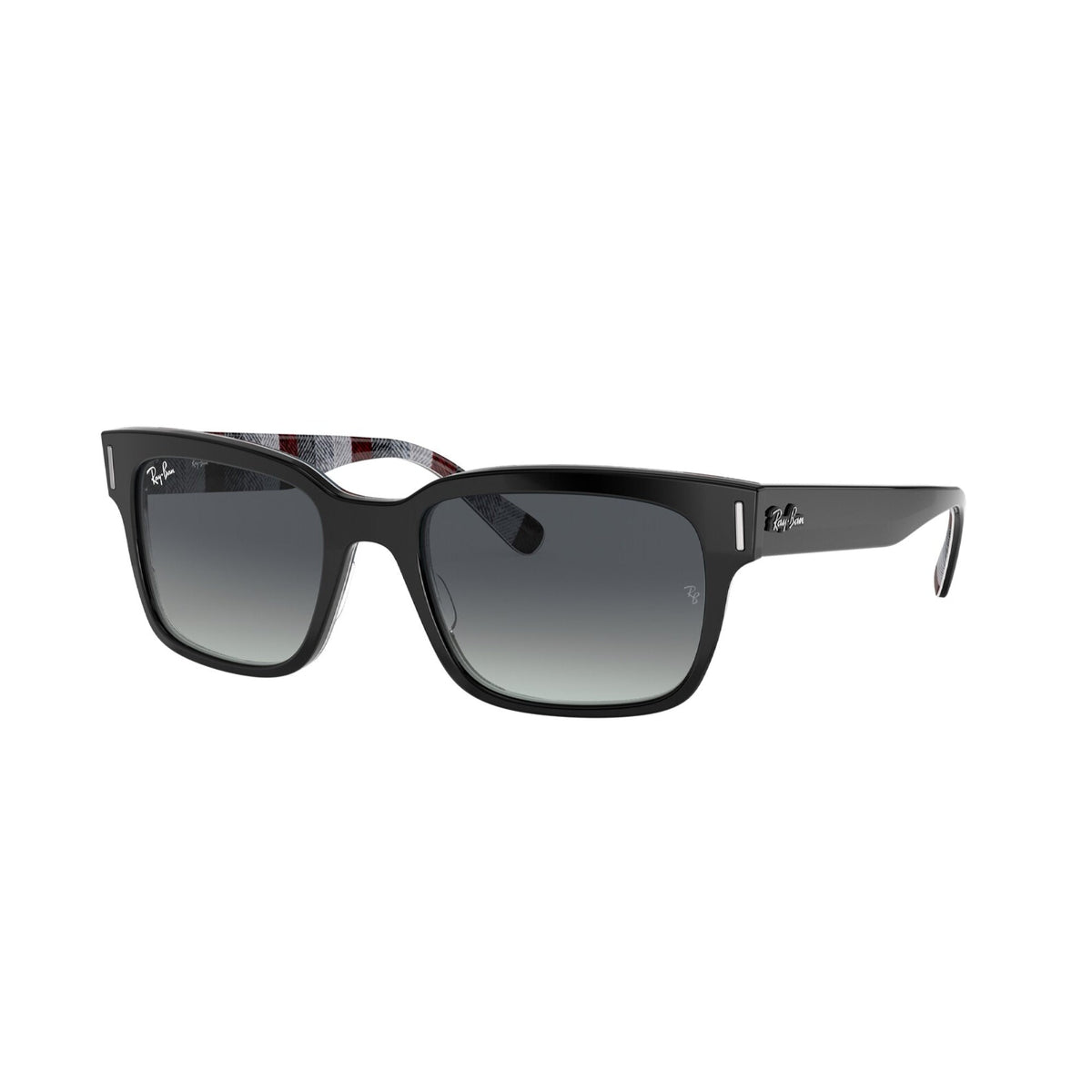 Ray-Ban Men&#39;s Sunglasses Jeffrey Black Light Grey Gradient Blue Plastic Plastic  0RB2190 13183A 55