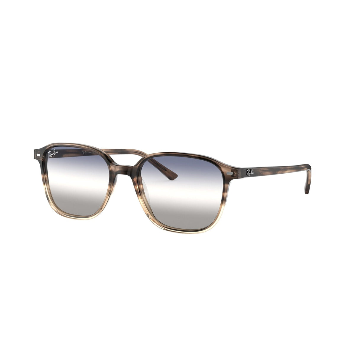 Ray-Ban Unisex Sunglasses Leonard Havana Clear Gradient Blue Gradient Grey Plastic Plastic  0RB2193 1327GF 53