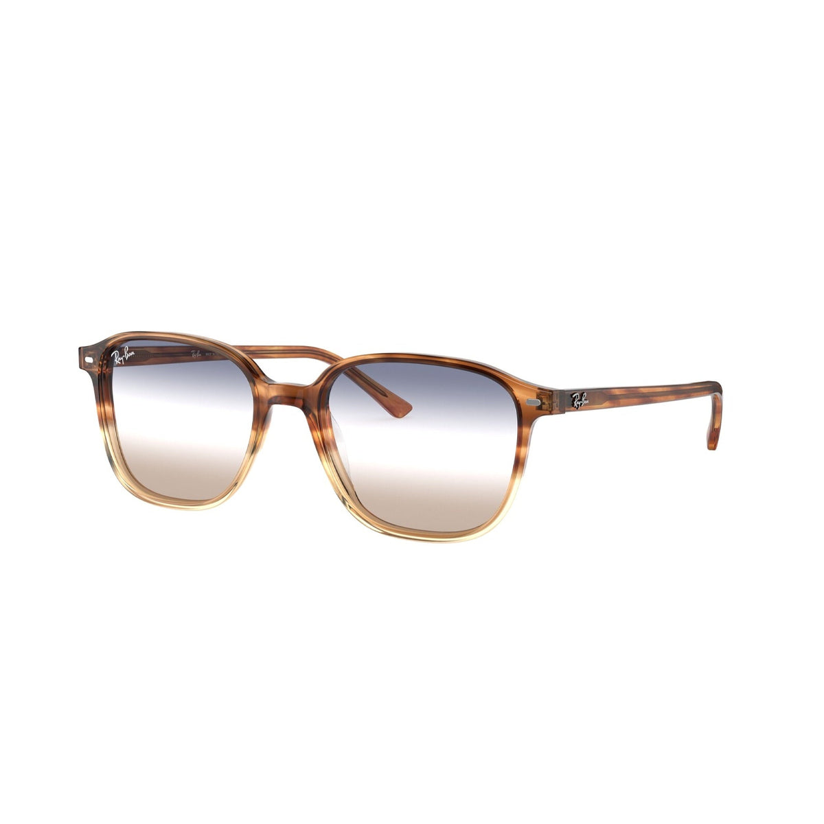 Ray-Ban Unisex Sunglasses Leonard Havana Clear Gradient Blue Gradient Brown Plastic Plastic  0RB2193 1328GD 51