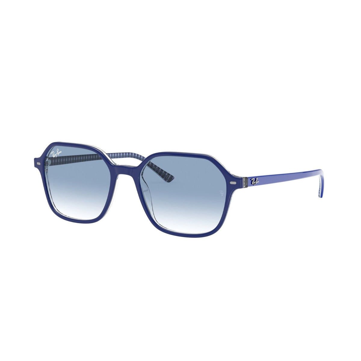 Ray-Ban Unisex Sunglasses John Blue Clear Gradient Blue Plastic Plastic  0RB2194 13193F 51