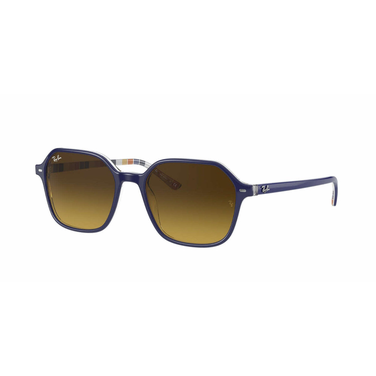 Ray-Ban Unisex Sunglasses John Blue Brown Gradient Dark Brown Plastic Plastic  0RB2194 132085 53