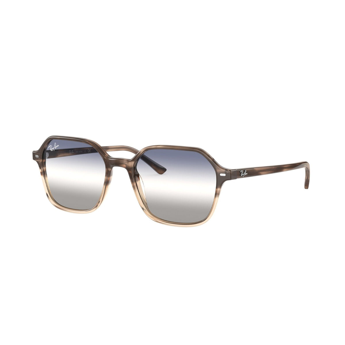 Ray-Ban Unisex Sunglasses John Havana Clear Gradient Blue Gradient Grey Plastic Plastic  0RB2194 1327GF 51