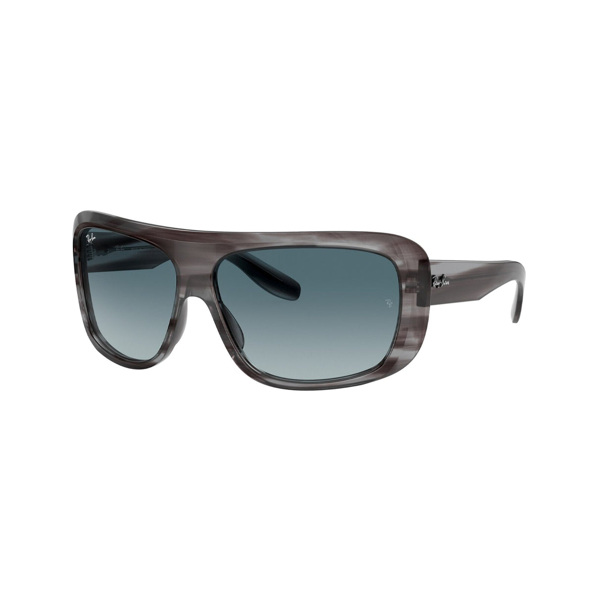 Ray-Ban Unisex Sunglasses Blair Grey Blue Gradient Grey Plastic Plastic  0RB2196 13143M 64