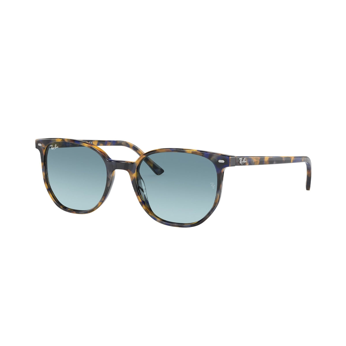 Ray-Ban Unisex Sunglasses Elliot Havana Blue Gradient Grey Plastic Plastic  0RB2197 13563M 52