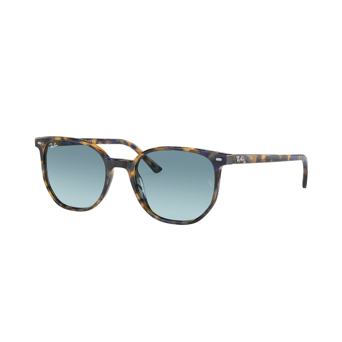Ray-Ban Unisex Sunglasses Elliot Havana Blue Gradient Grey Plastic Plastic  0RB2197F 13563M 54