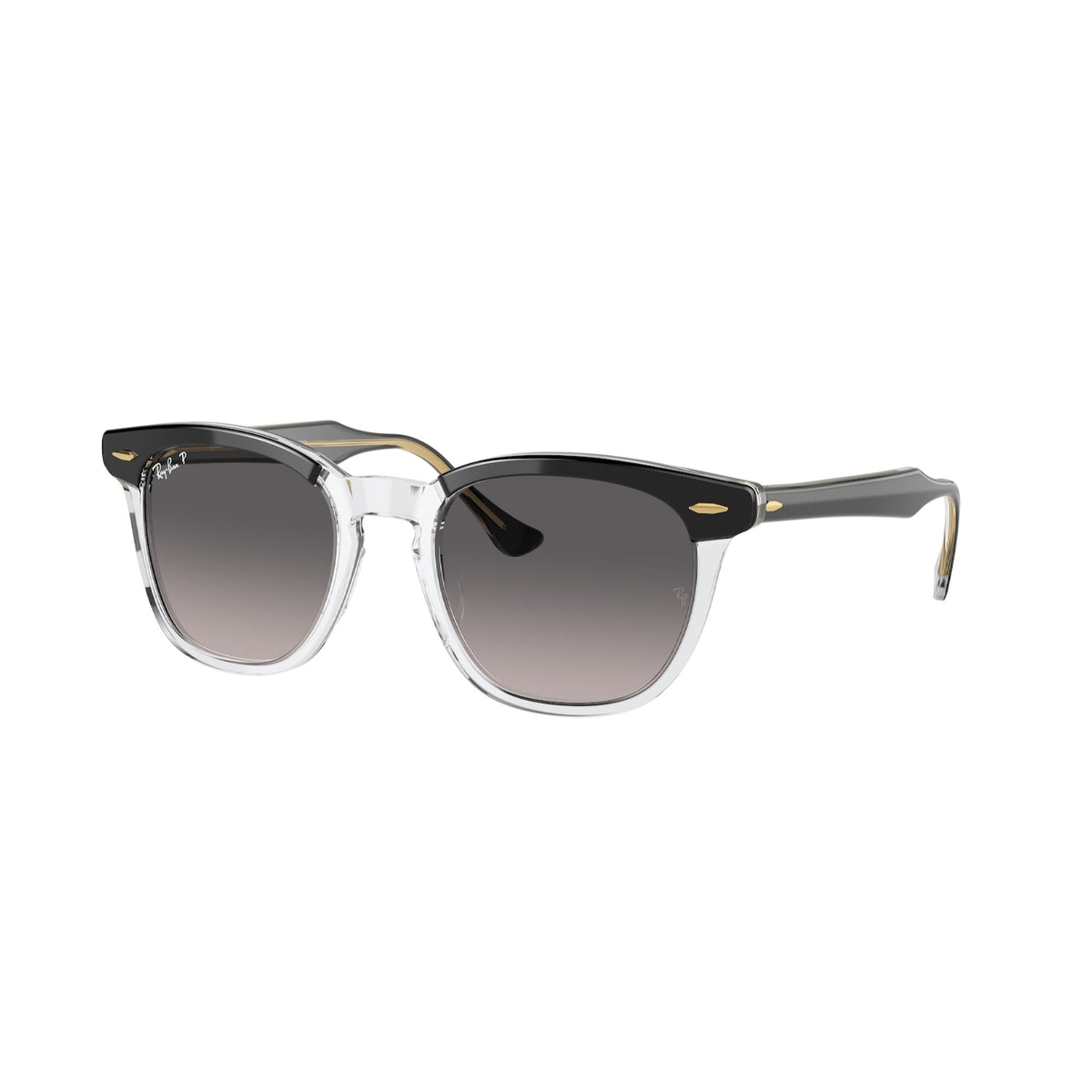 Ray-Ban Unisex Sunglasses Hawkeye Black Grey Gradient Polar Plastic Plastic  0RB2298 1294M3 52