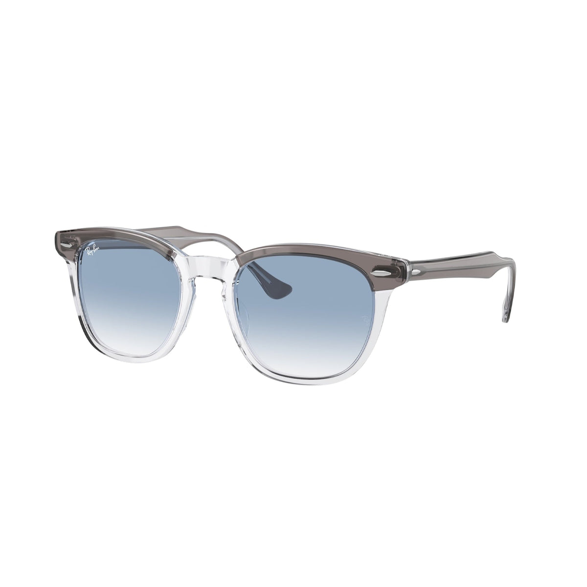 Ray-Ban Unisex Sunglasses Hawkeye Grey Clear Gradient Blue Plastic Plastic  0RB2298 13553F 52