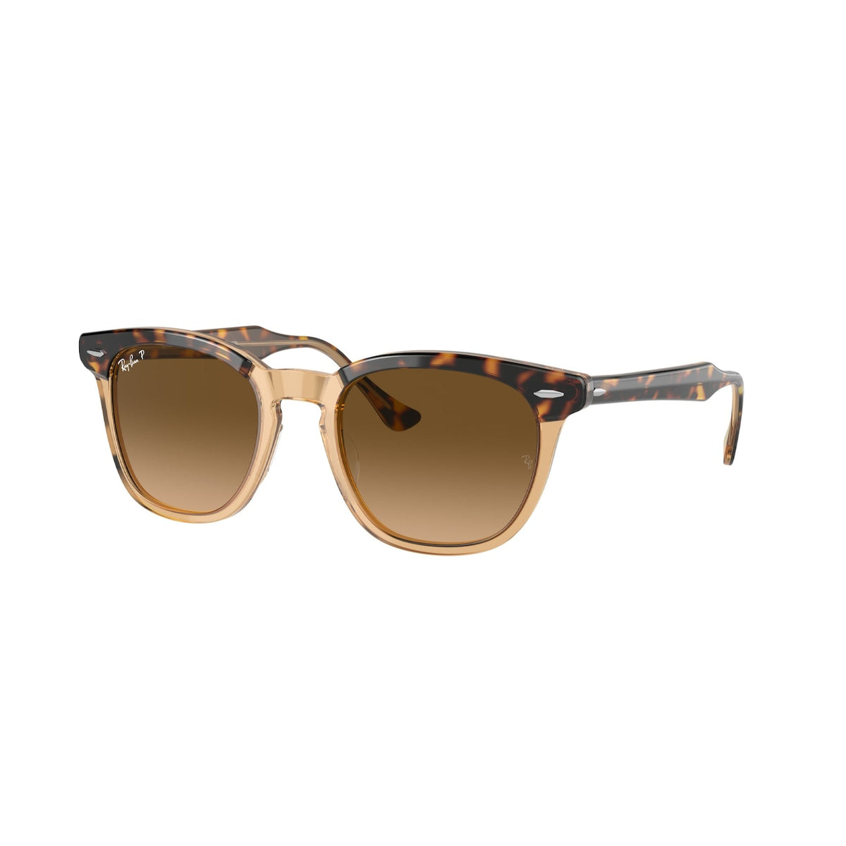 Ray-Ban Unisex Sunglasses Hawkeye Havana Brown Gradient Polar Plastic Plastic  0RB2298F 1292M2 54