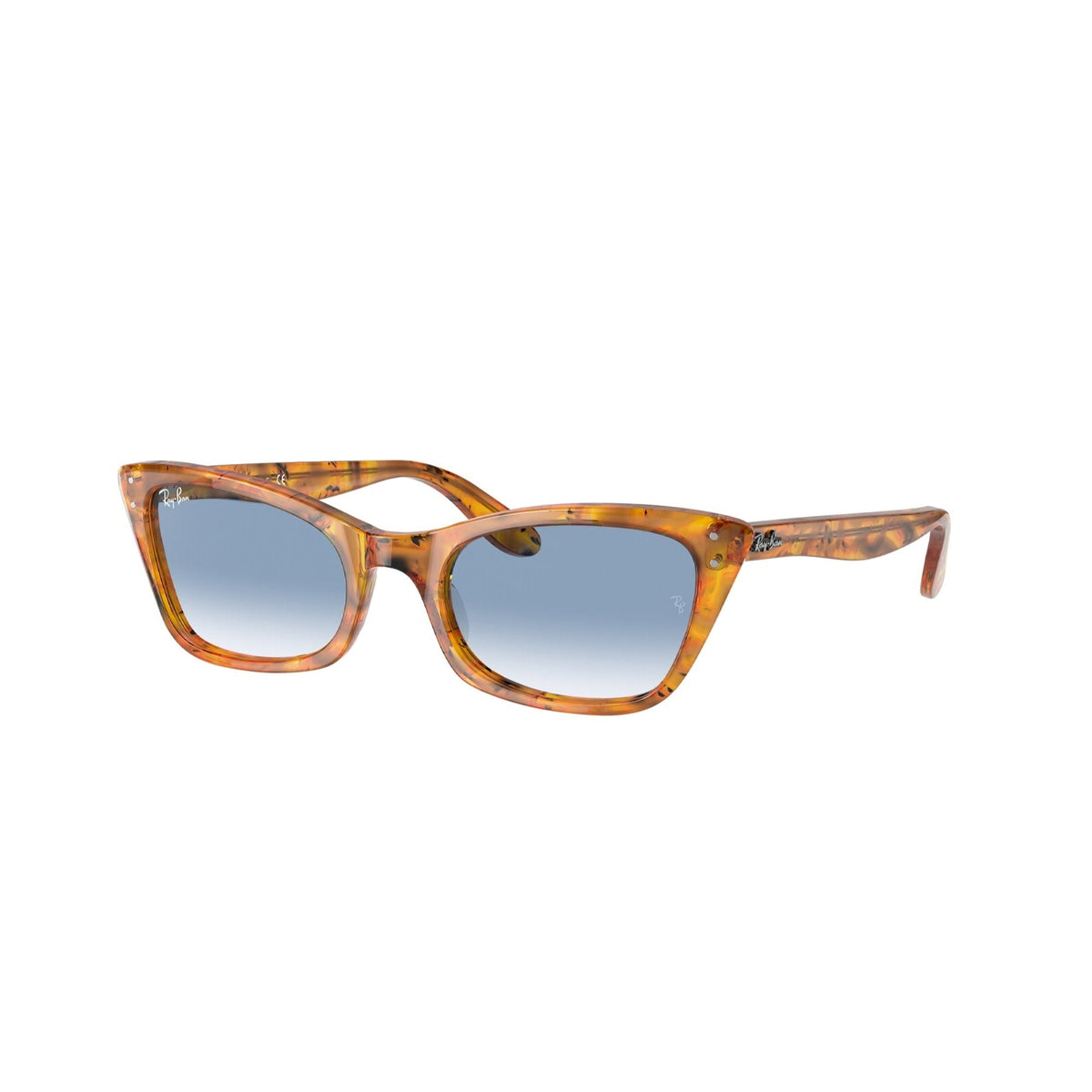 Ray-Ban Women's Sunglasses Lady Burbank Havana Clear Gradient Blue Plastic Plastic  0RB2299 13423F 52