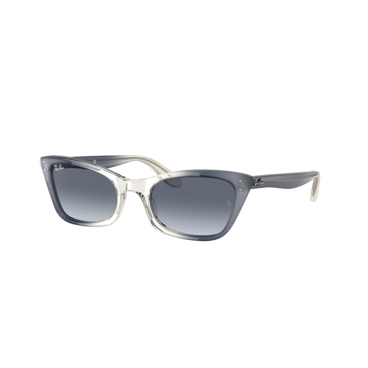 Ray-Ban Women's Sunglasses Lady Burbank Blue Blue Gradient Grey Plastic Plastic  0RB2299 134386 52