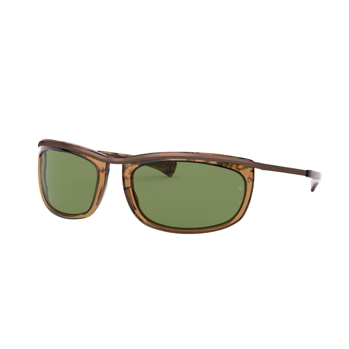 Ray-Ban Unisex Sunglasses Olympian I Havana Green Metal Metal  0RB2319 128714 62