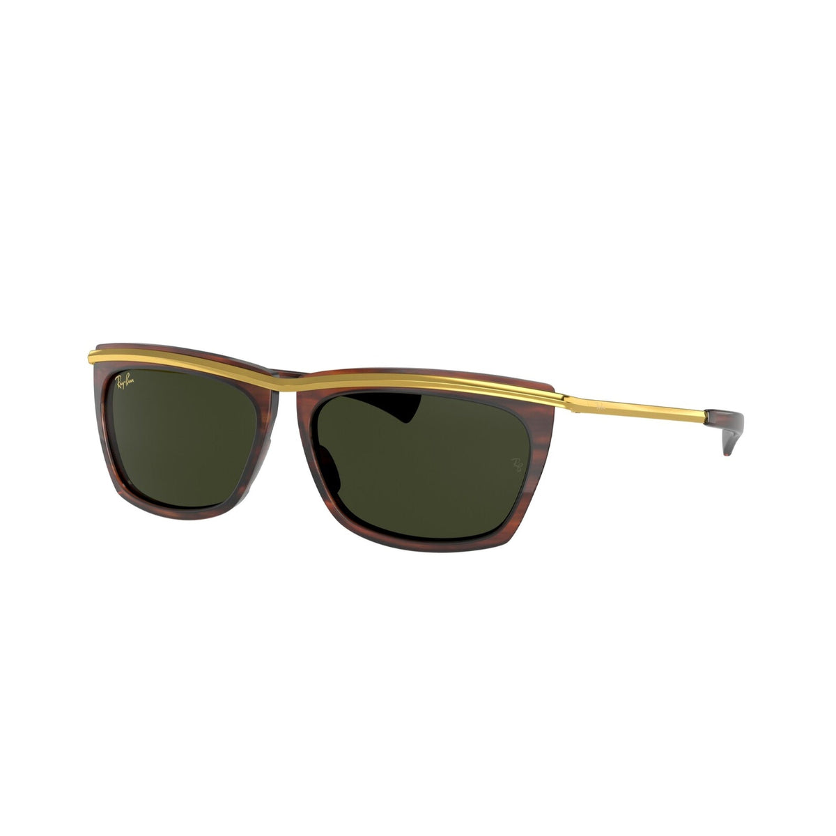 Ray-Ban Unisex Sunglasses Olympian II Havana G-15 Green Metal Metal  0RB2419 131231 56