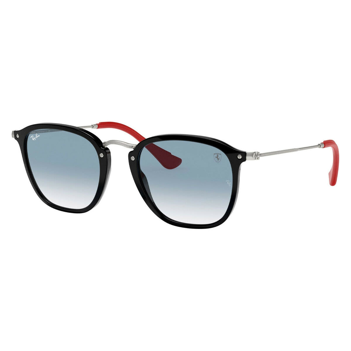 Ray-Ban Unisex Sunglasses Ferrari Black Clear Gradient Blue Plastic Plastic  0RB2448NM F6013F 51