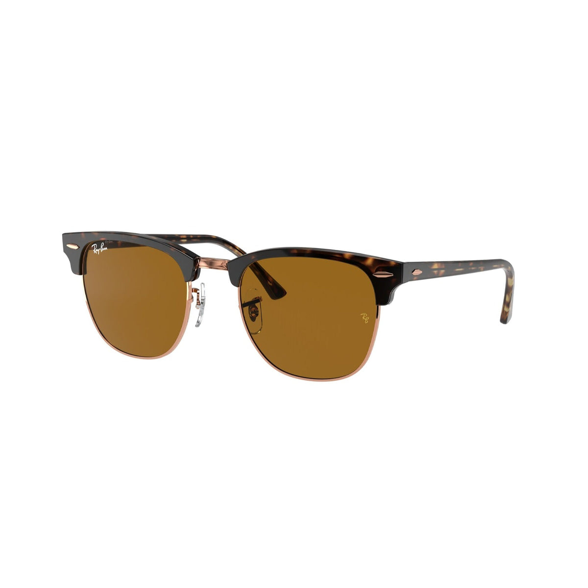 Ray-Ban Unisex Sunglasses Clubmaster Havana B-15 Brown Plastic Plastic  0RB3016 130933 49
