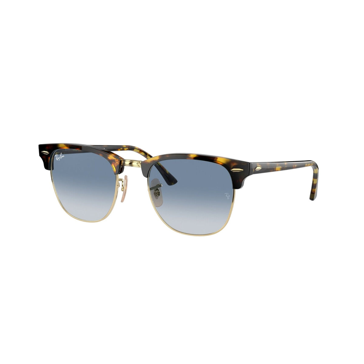 Ray-Ban Unisex Sunglasses Clubmaster Havana Clear Gradient Blue Plastic Plastic  0RB3016 13353F 51