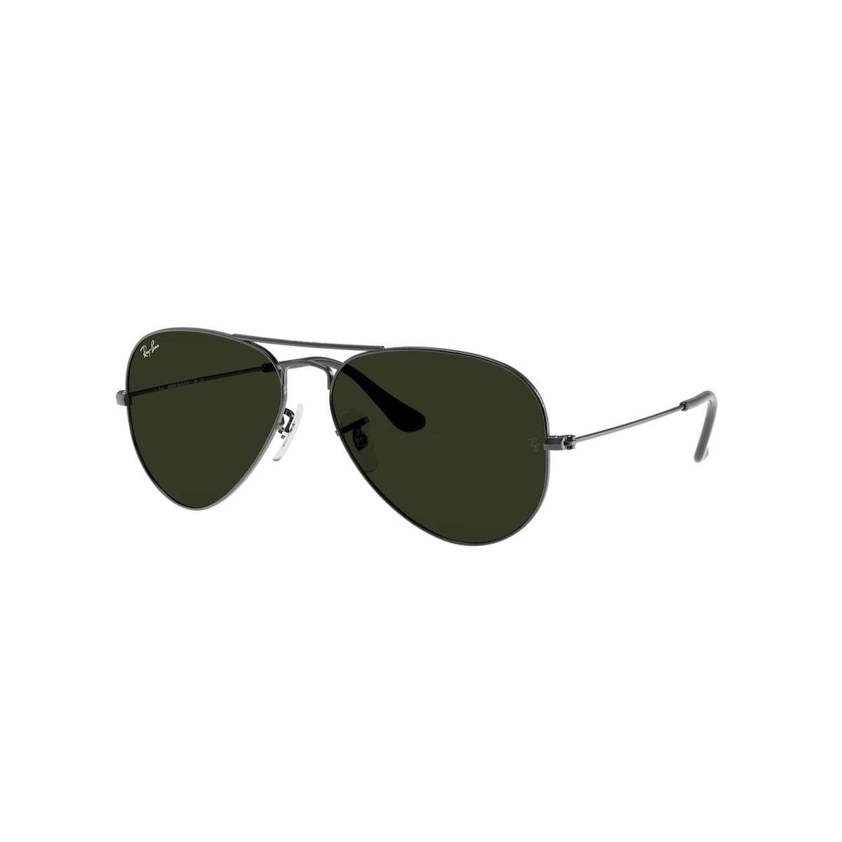 Ray-Ban Unisex Sunglasses Aviator large Metal Gunmetal G-15 Green Metal Metal  0RB3025 W0879 58