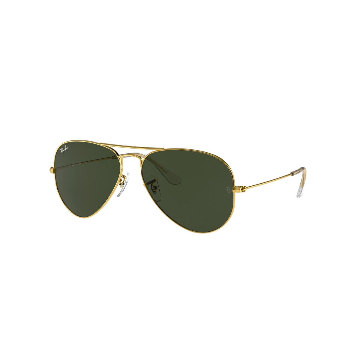 Ray-Ban Unisex Sunglasses Aviator large Metal Gold G-15 Green Metal Metal  0RB3025 W3234 55