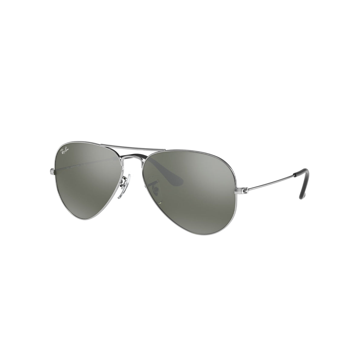 Ray-Ban Unisex Sunglasses Aviator large Metal Silver Grey Mirror Metal Metal  0RB3025 W3275 55