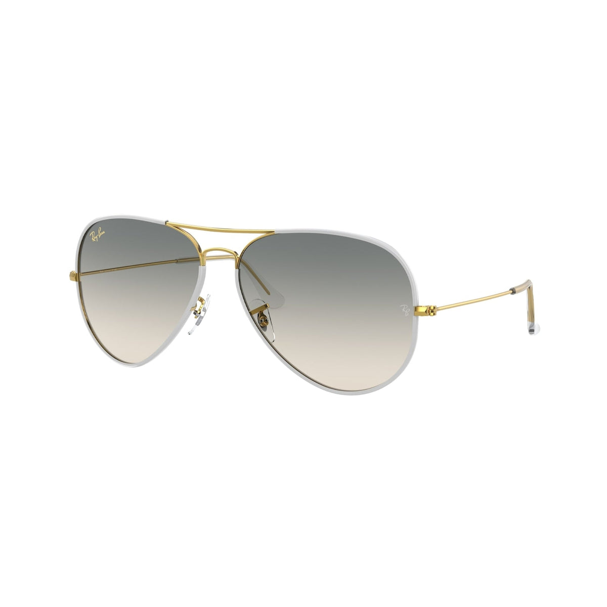 Ray-Ban Unisex Sunglasses Aviator Full Color Grey Clear Gradient Grey Metal Metal  0RB3025JM 919632 62