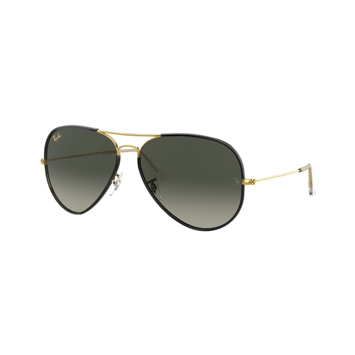 Ray-Ban Unisex Sunglasses Aviator Full Color Black Grey Gradient Metal Metal  0RB3025JM 919671 62