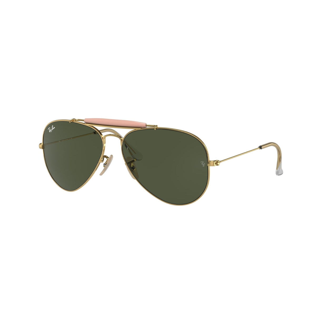 Ray-Ban Unisex Sunglasses Outdoorsman II Gold G-15 Green Metal Metal  0RB3029 L2112 62