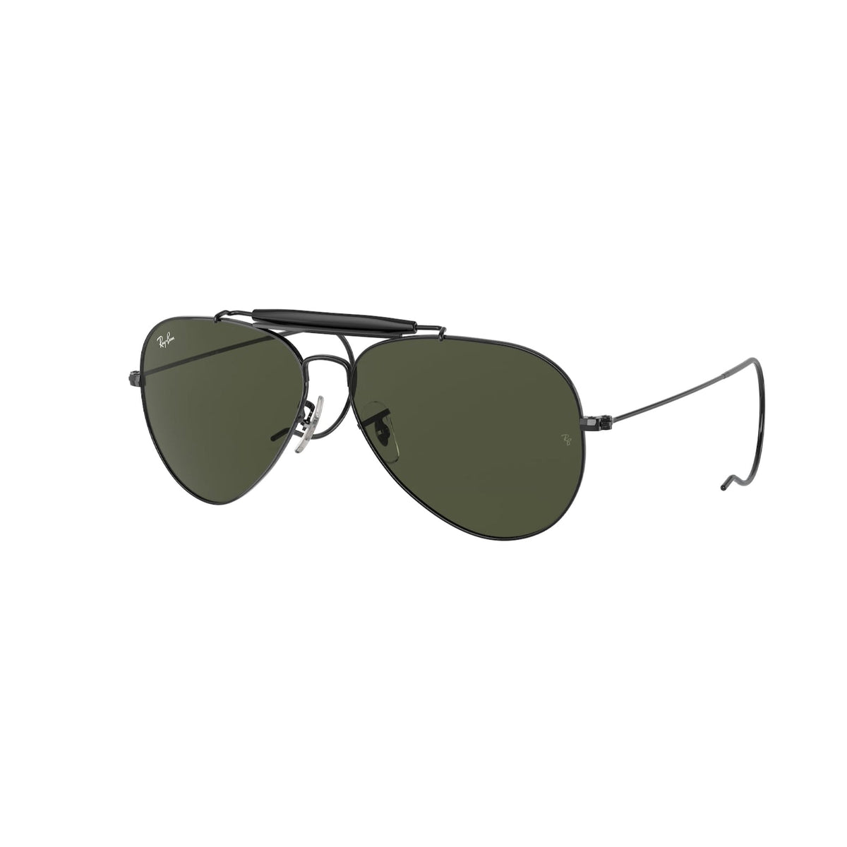 Ray-Ban Unisex Sunglasses Outdoorsman I Black G-15 Green Metal Metal  0RB3030 L9500 58