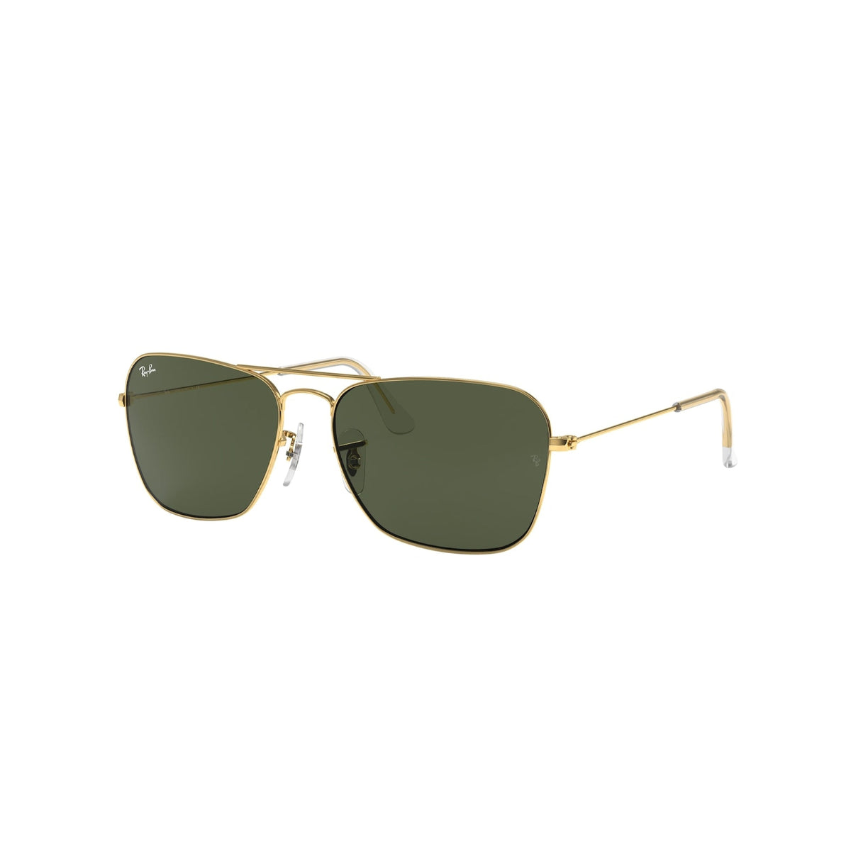 Ray-Ban Unisex Sunglasses Caravan Gold G-15 Green Metal Metal  0RB3136 001 55