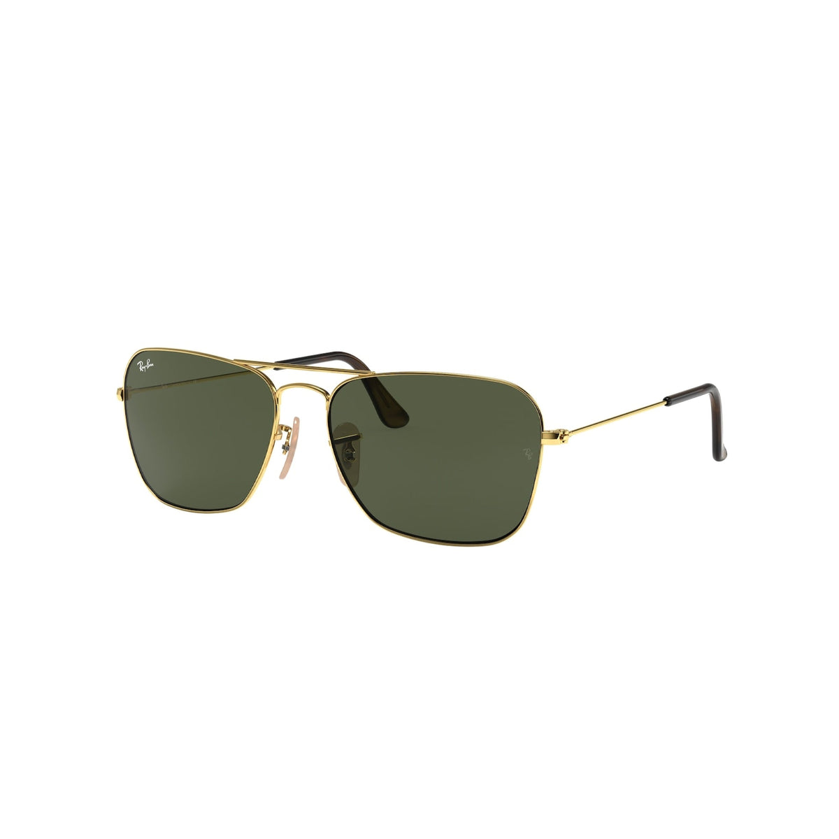 Ray-Ban Unisex Sunglasses Caravan Gold G-15 Green Metal Metal  0RB3136 181 58