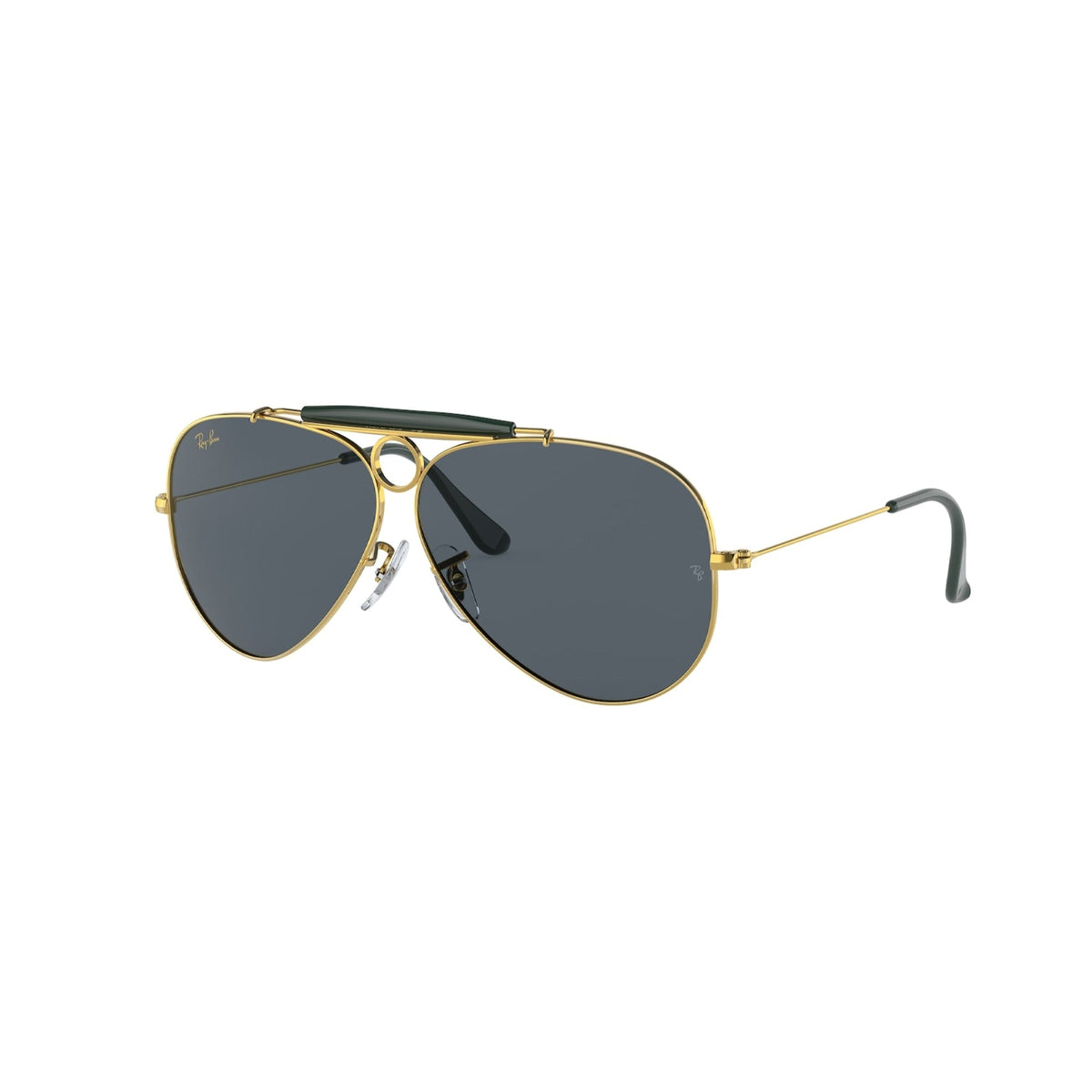 Ray-Ban Unisex Sunglasses Shooter Gold Blue Metal Metal  0RB3138 9241R5 58