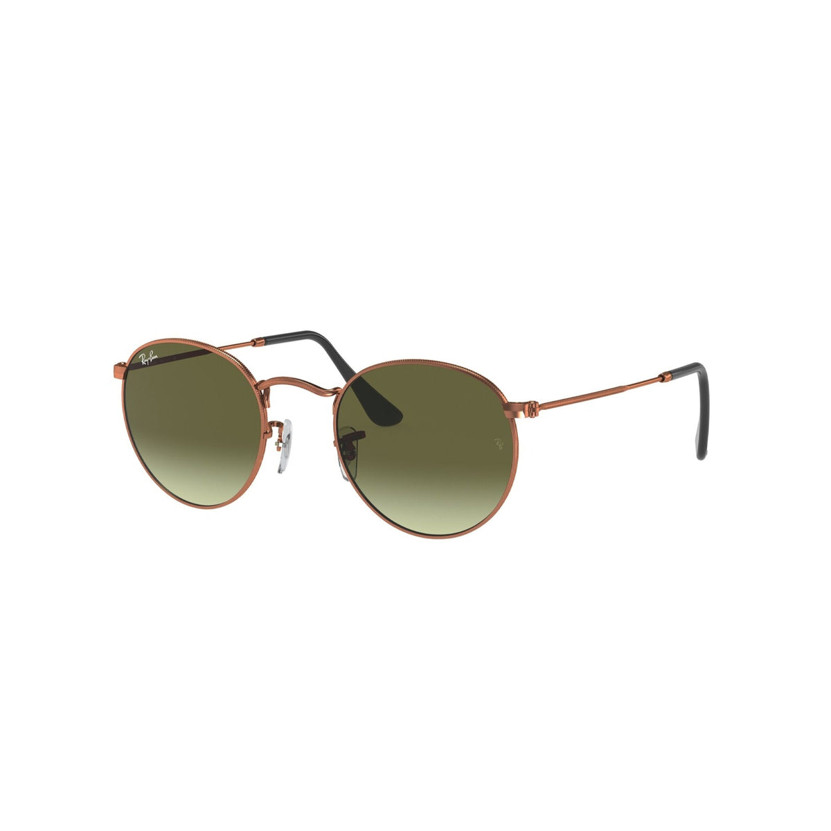 Ray-Ban Men's Sunglasses Round Metal Bronze/Copper Green Gradient Brown Metal Metal  0RB3447 9002A6 53