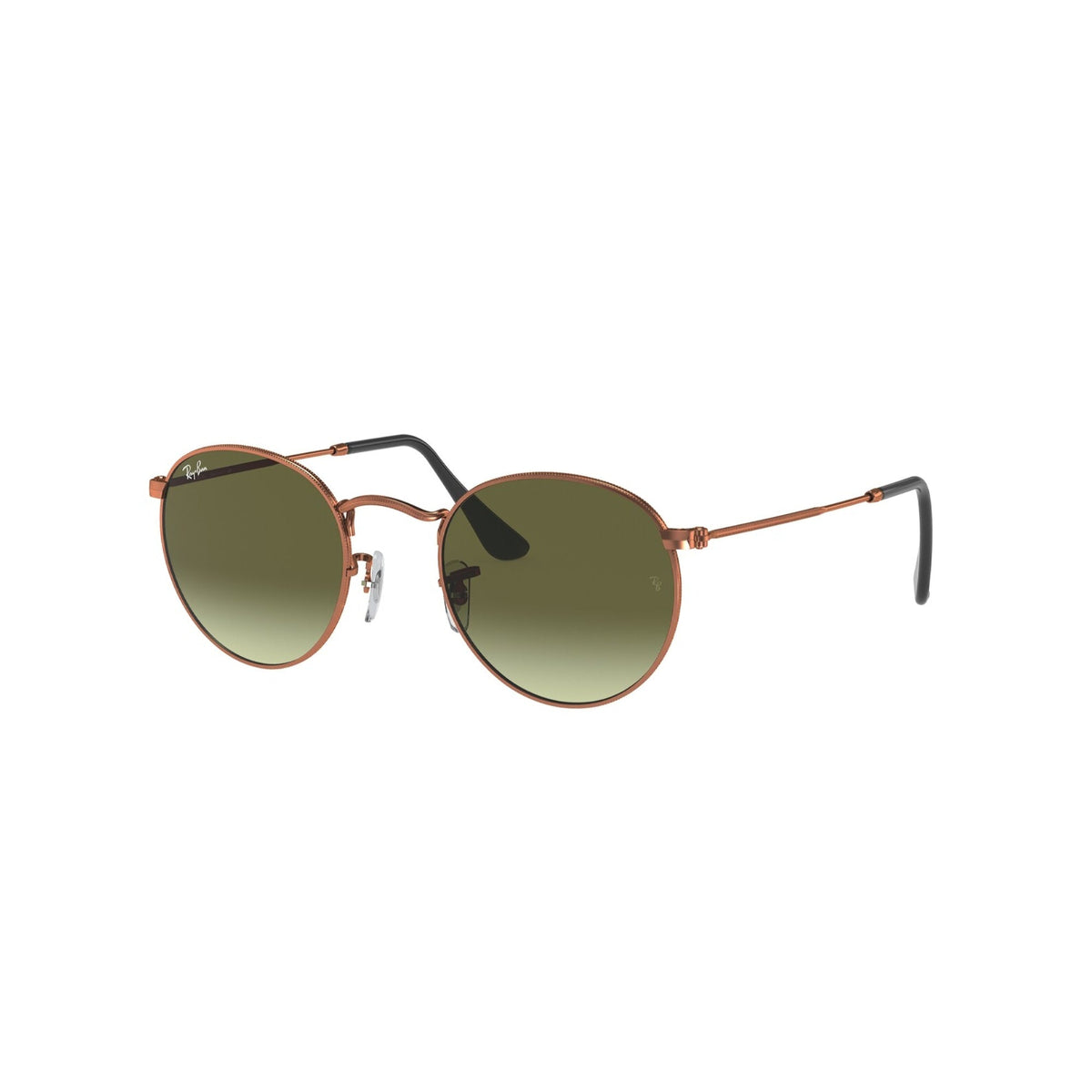Ray-Ban Men&#39;s Sunglasses Round Metal Bronze/Copper Green Gradient Brown Metal Metal  0RB3447 9002A6 47