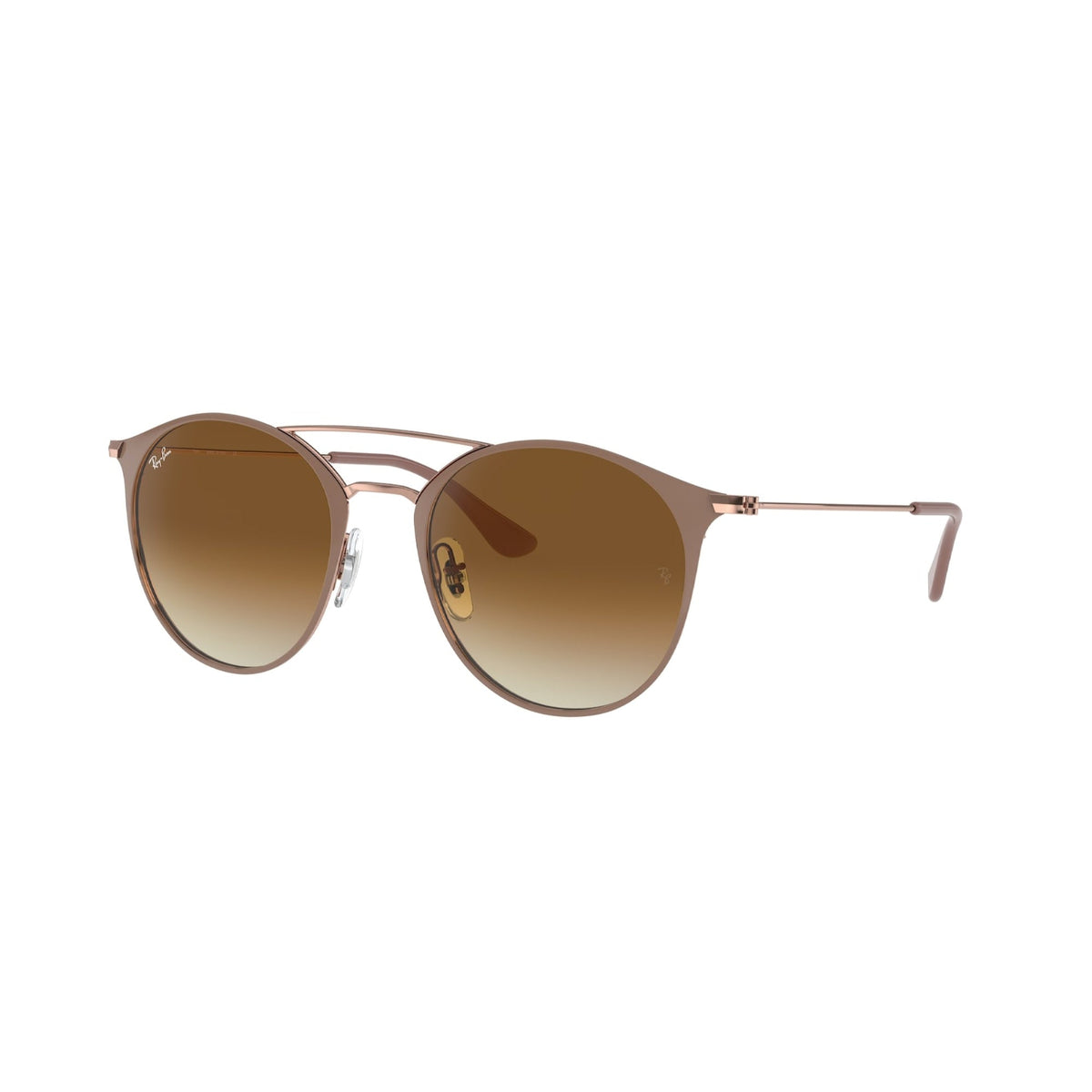 Ray-Ban Unisex Sunglasses  Light Brown Clear Gradient Brown Metal Metal  0RB3546 907151 52