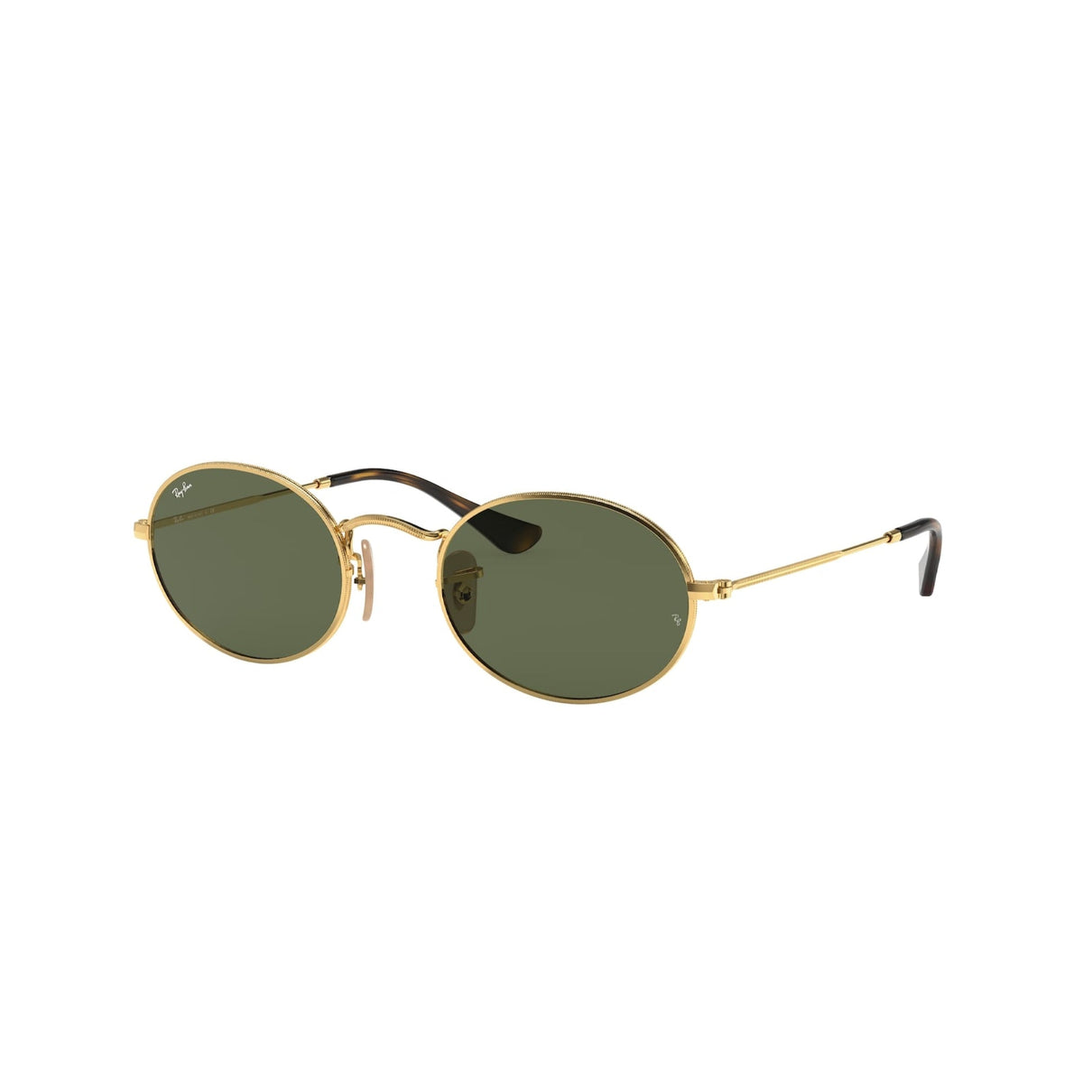 Ray-Ban Unisex Sunglasses Oval Gold G-15 Green Metal Metal  0RB3547N 001 51