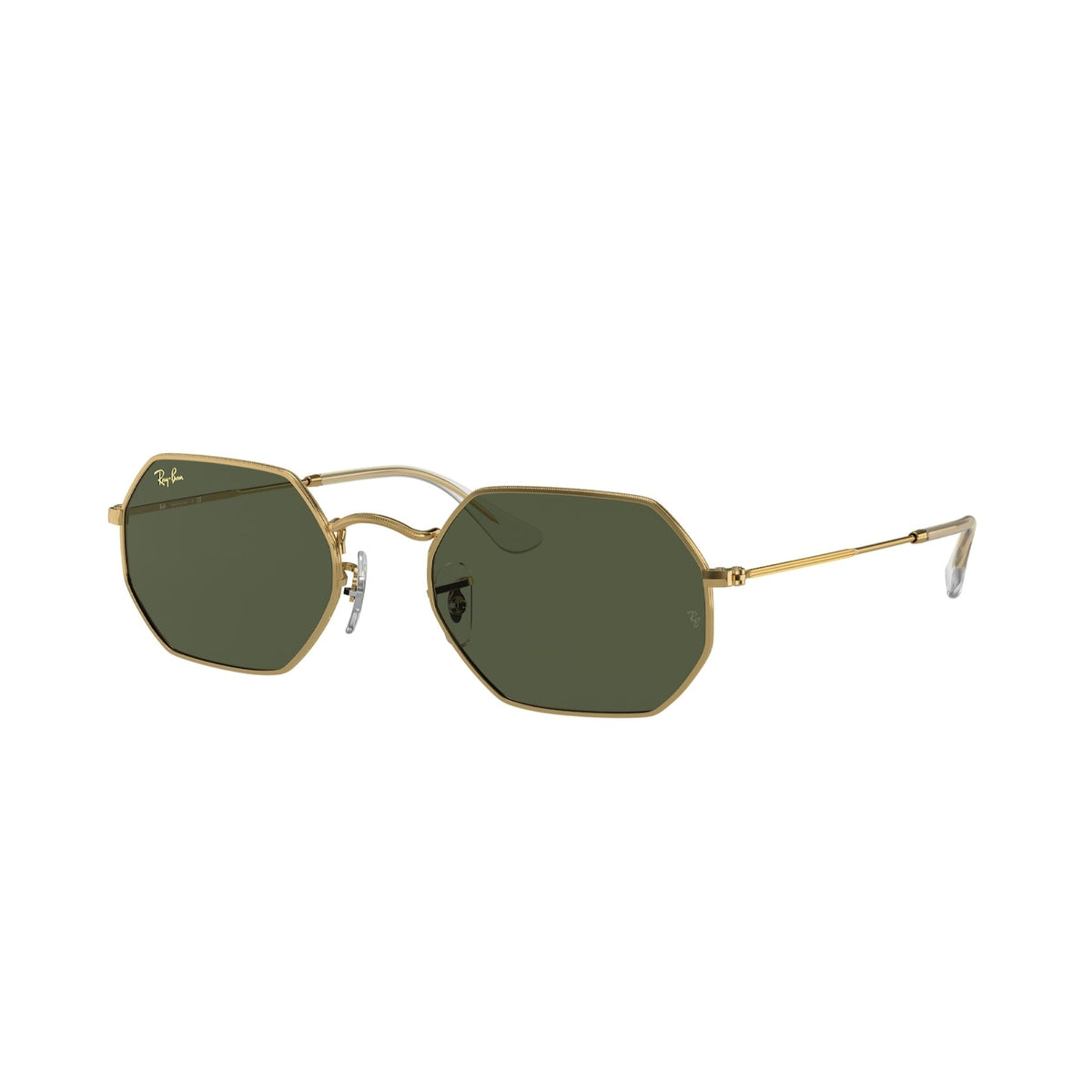 Ray-Ban Unisex Sunglasses Octagonal Gold G-15 Green Metal Metal  0RB3556 919631 53