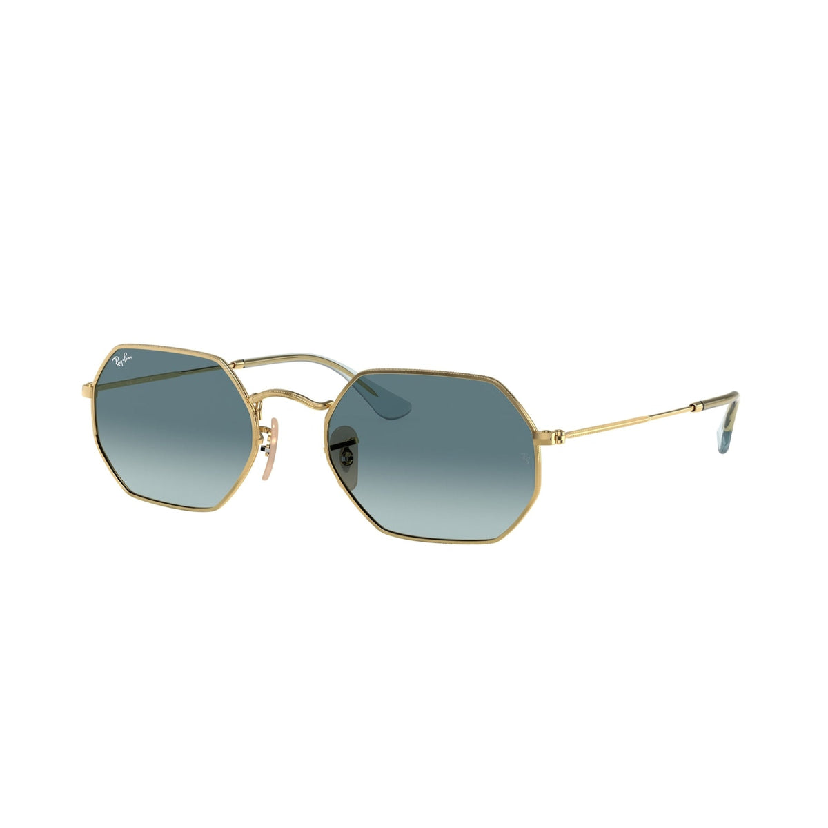 Ray-Ban Unisex Sunglasses  Gold Blue Gradient Grey Metal Metal  0RB3556N 91233M 53