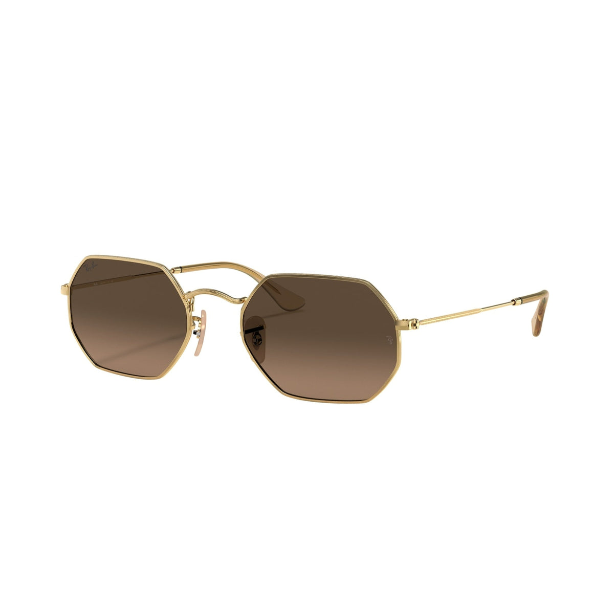 Ray-Ban Unisex Sunglasses  Gold Brown Gradient Grey Metal Metal  0RB3556N 912443 53