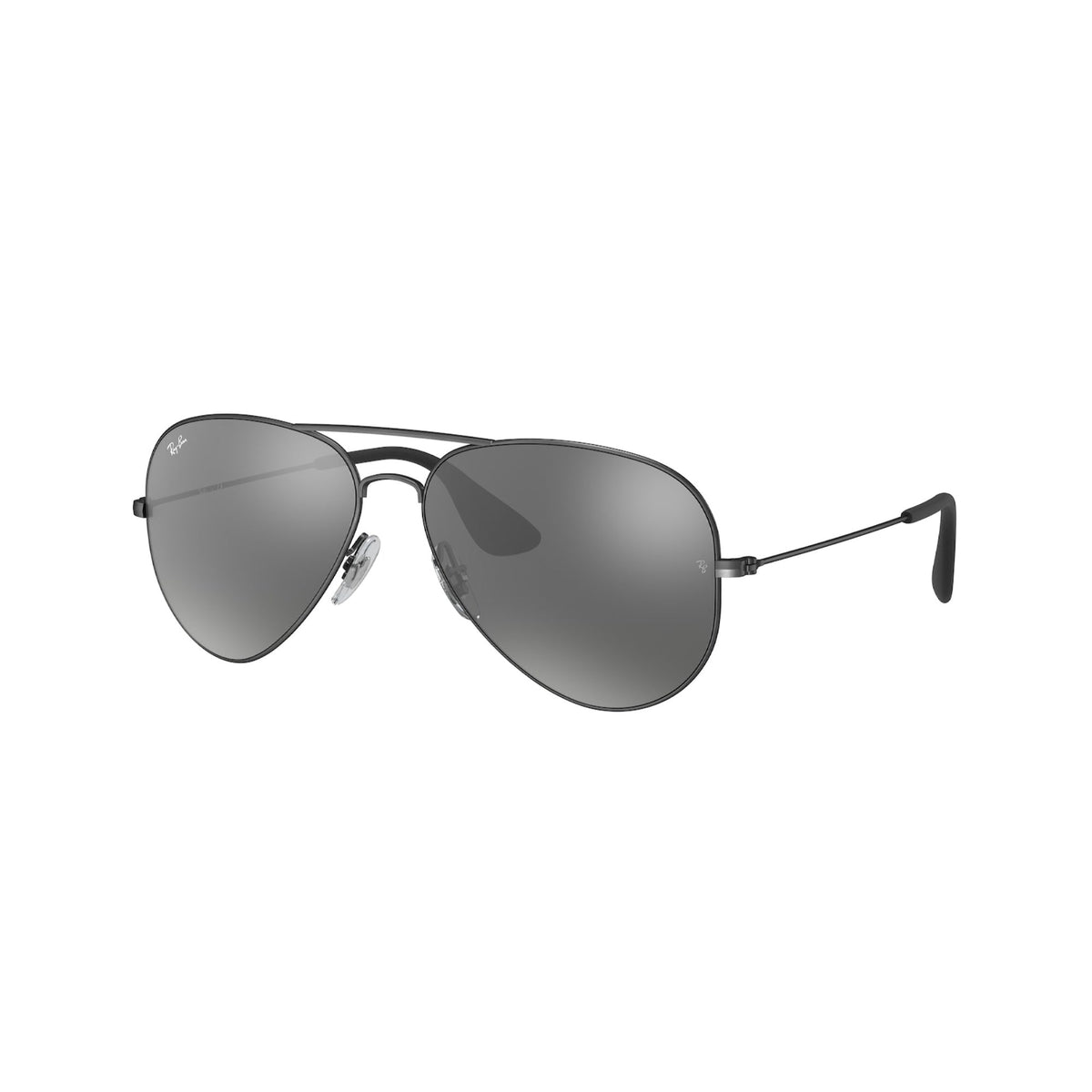 Ray-Ban Unisex Sunglasses  Black Grey Mirror Silver Metal Metal  0RB3558 91396G 58
