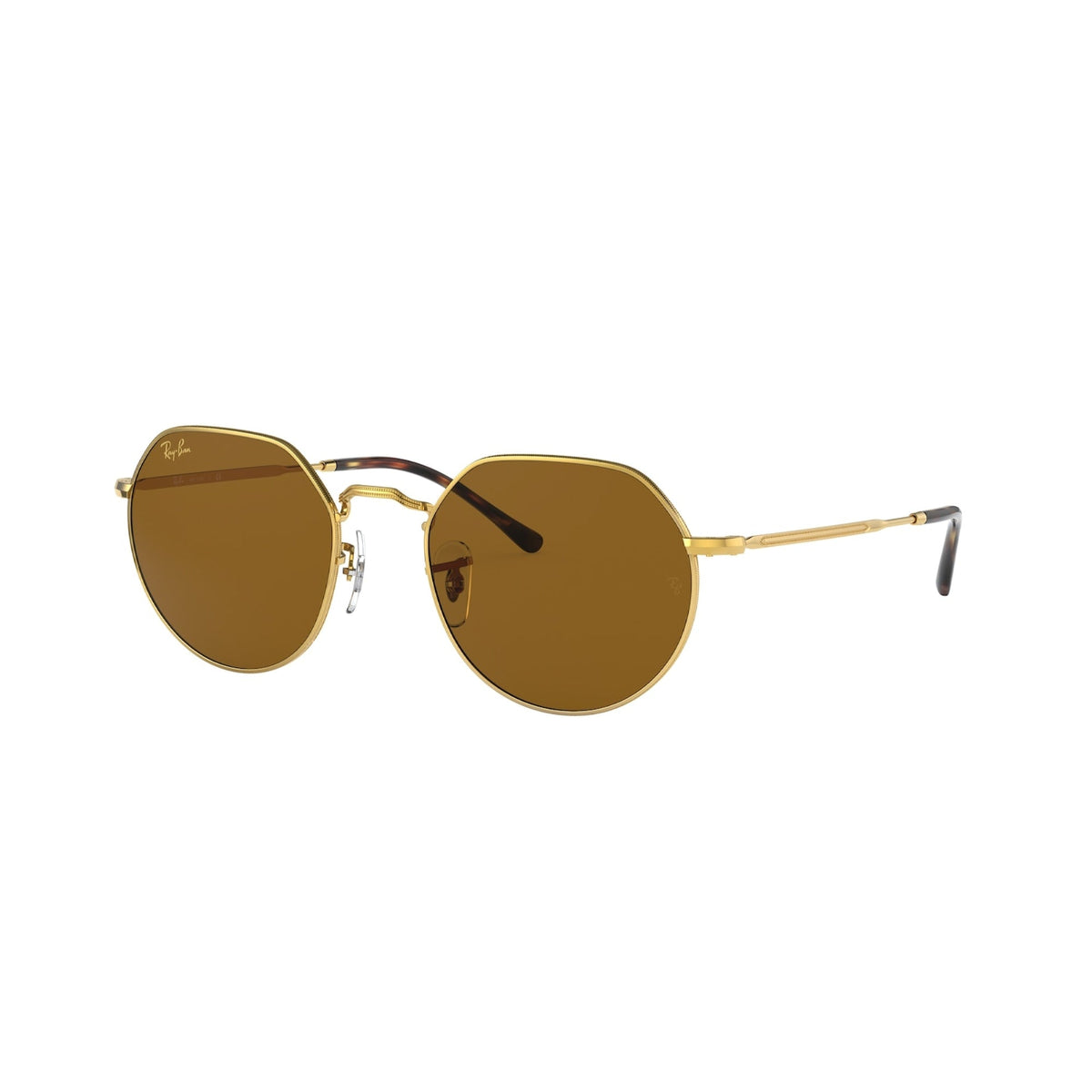 Ray-Ban Unisex Sunglasses Jack Gold Brown Metal Metal  0RB3565 919633 53