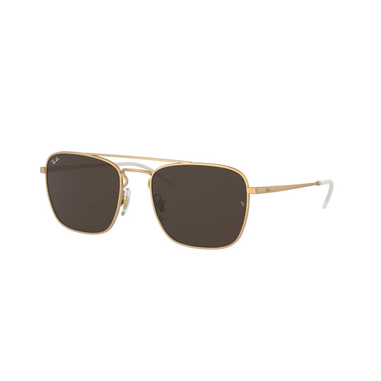 Ray-Ban Men's Sunglasses  Gold Dark Brown Metal Metal  0RB3588 901373 55
