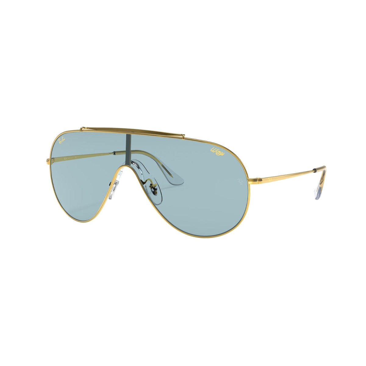 Ray-Ban Men's Sunglasses Wings Gold Blue Metal Metal  0RB3597 919680 33
