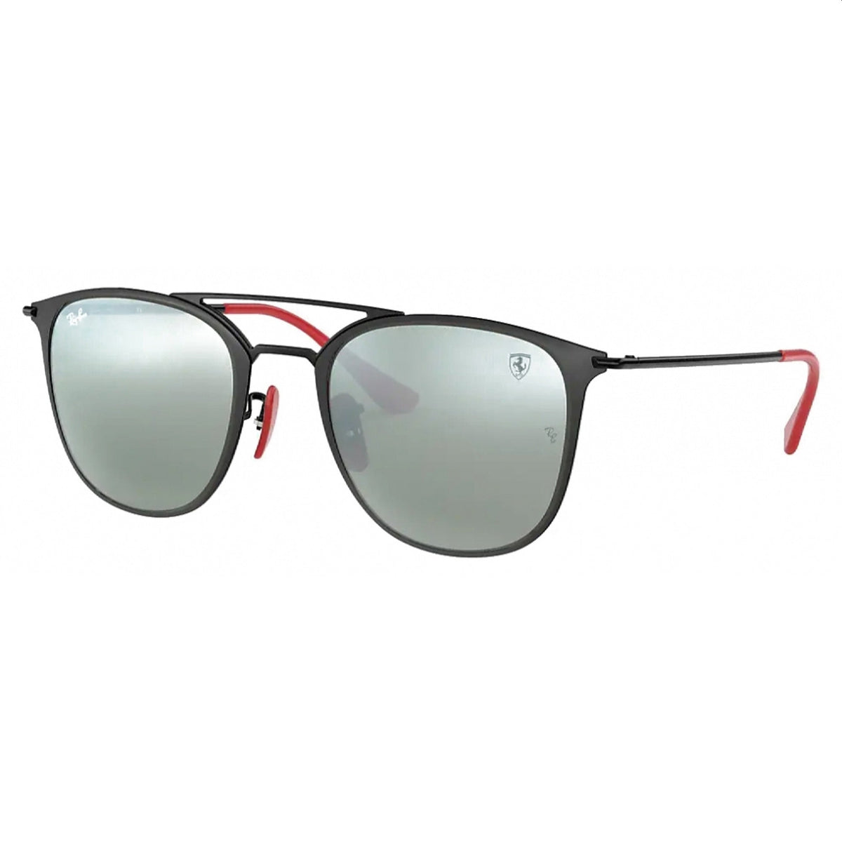 Ray-Ban Unisex Sunglasses Ferrari Black Light Green Mirror Silver Metal Metal  0RB3601M F02230 52
