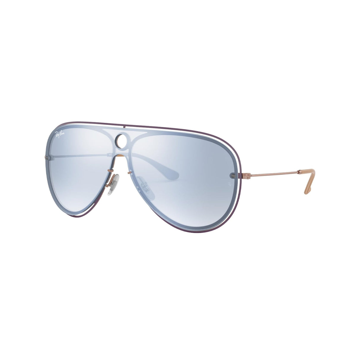 Ray-Ban Unisex Sunglasses  Violet Dark Violet Mirror Silver Metal Metal  0RB3605N 90991U 32