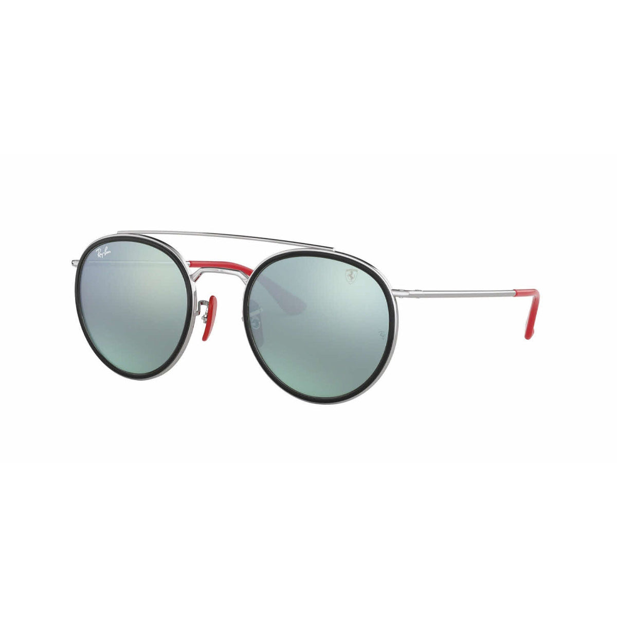 Ray-Ban Men&#39;s Sunglasses Ferrari Silver Light Green Mirror Silver Metal Metal  0RB3647M F03130 51